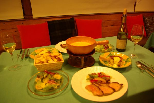 チーズフォンデュ